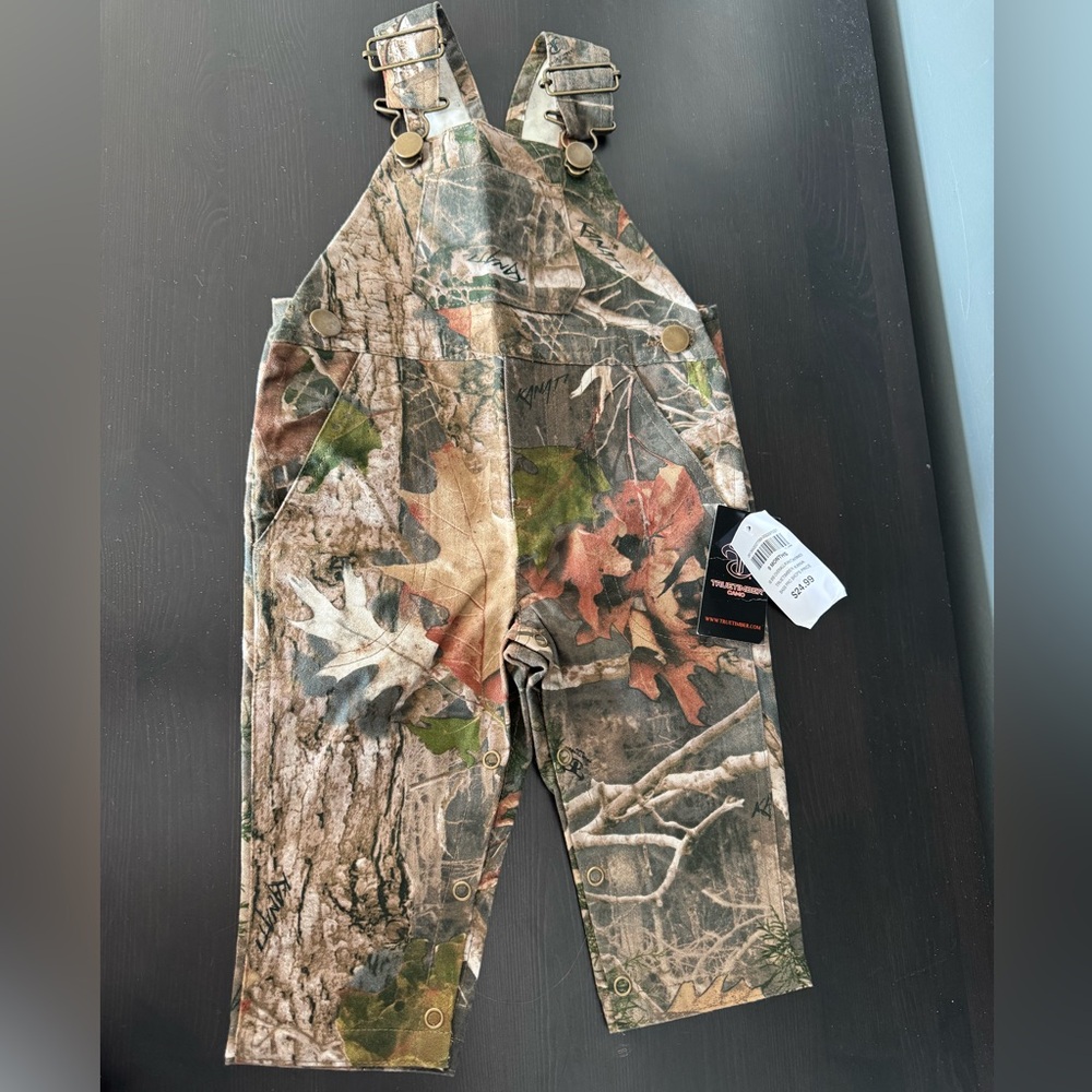 BNWT Babies 9 Months True Timber Camo Overalls